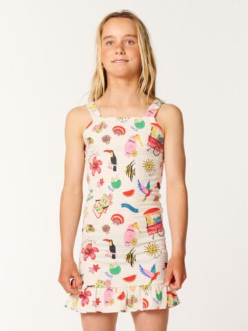Rip Curl Island Time Shirred Dress